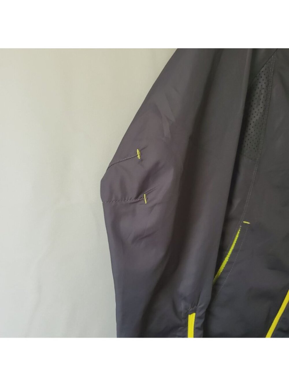 Danskin Now Women's Full Zip Vented Windbreaker Track Jacket Greystone S/CH(4-6) - Picture 8 of 16